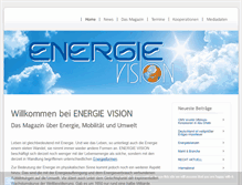 Tablet Screenshot of energievision.com